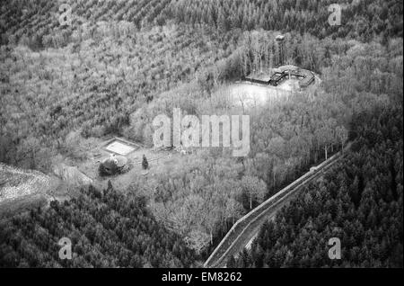 Paul McCartney's house dans les bois près de Peasmarsh dans le Sussex. 31 janvier 1982. Banque D'Images