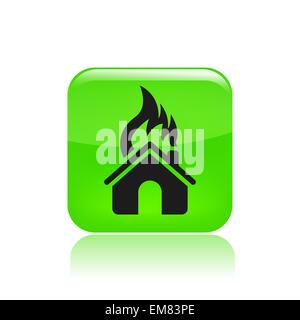 Vector illustration of house burning Illustration de Vecteur