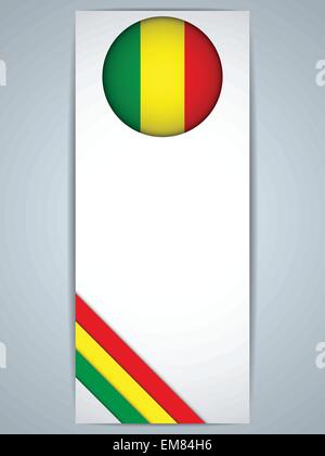 Mali Pays Ensemble de bannières Illustration de Vecteur