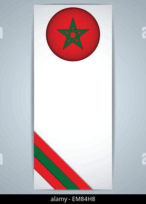 Le Maroc Pays Ensemble de bannières Illustration de Vecteur