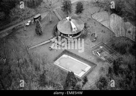 Paul McCartney's house dans les bois près de Peasmarsh dans le Sussex. 31 janvier 1982. Banque D'Images