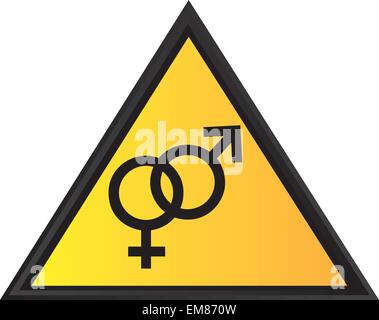 Les hommes et les femmes sign Illustration de Vecteur