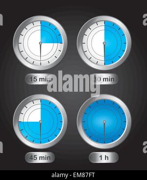 horloge Illustration de Vecteur