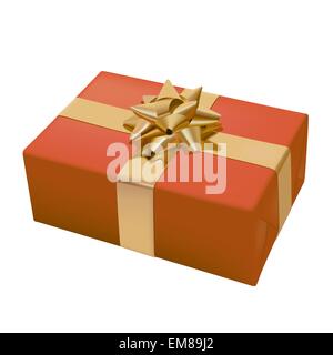 Cadeau de Noël rouge Illustration de Vecteur