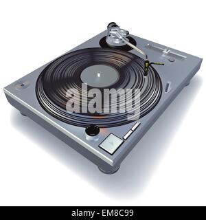 DJ Gramophone Illustration de Vecteur