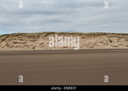 Plage à lunan bay angus ecosse avril 2015 Banque D'Images