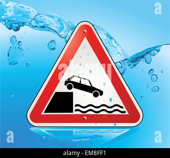 Attention chute Illustration de Vecteur