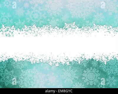 Fond d'hiver avec des flocons de neige. EPS 10 Illustration de Vecteur