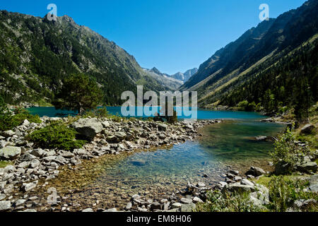 Lac de Gaube, Cauterets, Hautes Pyrénées, France Banque D'Images