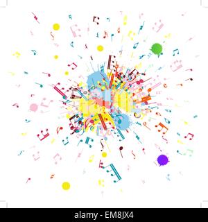 Musique grunge Illustration de Vecteur