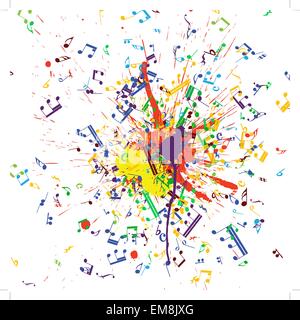 Musique grunge Illustration de Vecteur