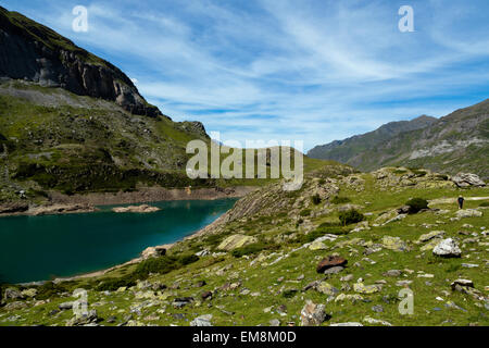 Le Lac des Gloriettes, Hautes Pyrenees, France Banque D'Images