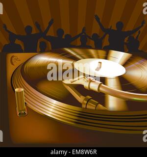 Panneau de DJ Mix Illustration de Vecteur