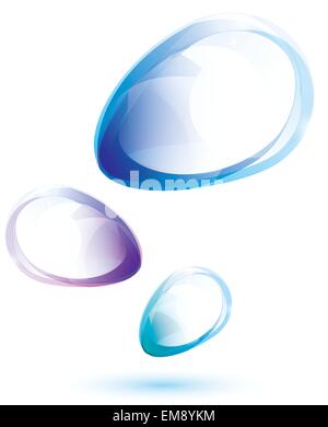 Pierre bleu brillant, abstract shapes Illustration de Vecteur