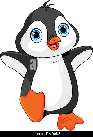 Cartoon bébé pingouin Illustration de Vecteur