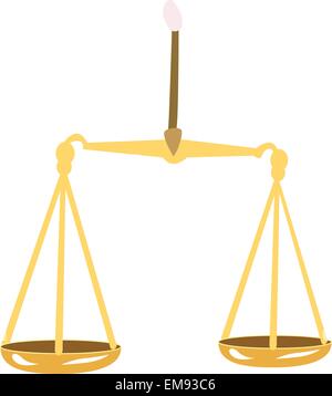 Balance de la justice Illustration de Vecteur