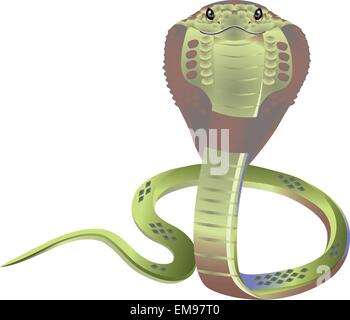 Cartoon cobra. Vector illustration Illustration de Vecteur