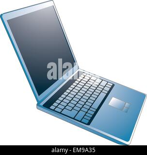 Ordinateur portable, de l'informatique moderne, vector illustration. Illustration de Vecteur