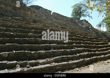 À l'Ouest Acropole, Yaxchilan, Chiapas, Mexique Banque D'Images