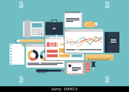 La productivité de l'entreprise concept illustration Illustration de Vecteur