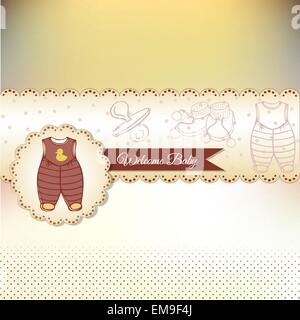 Carte de douche de bébé Illustration de Vecteur