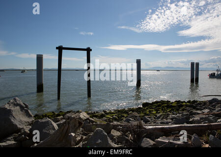 À l'ouest de Garry Point Park, Vancouver BC, Canada Banque D'Images