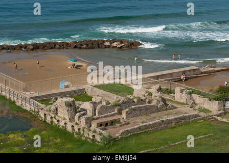 Sperlonga, ruines de la Villa di Tiberio, lazio, Italie Banque D'Images