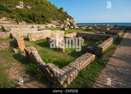 Sperlonga, ruines de la Villa di Tiberio, lazio, Italie Banque D'Images