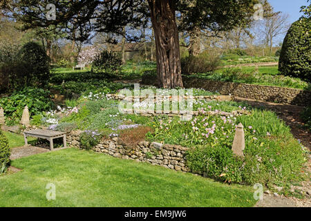 Jardin rural dans le Dorset Banque D'Images