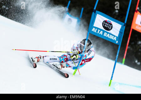 Val Badia, Italie 21 décembre 2014. MERMILLOD BLONDIN Thomas (Fra) qui se font concurrence sur les Audi Coupe du Monde de Ski Alpin Fis Banque D'Images