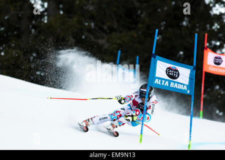 Val Badia, Italie 21 décembre 2014. MERMILLOD BLONDIN Thomas (Fra) qui se font concurrence sur les Audi Coupe du Monde de Ski Alpin Fis Banque D'Images