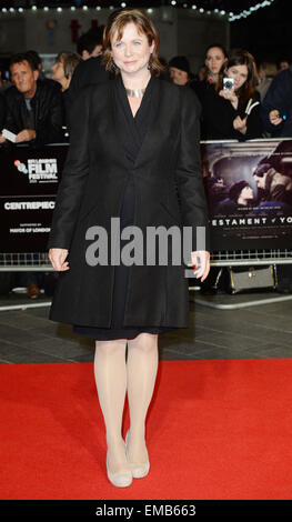 BFI London Film Festival de projection de gala 'Testament de la jeunesse" - Arrivées avec : Emily Watson Où : London, Royaume-Uni Quand : 14 Oct 2014 Banque D'Images