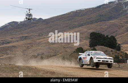 Wanaka, Nouvelle-Zélande. 19 avr, 2015. à la course vers le ciel dans la vallée de Cardrona, Wanaka le 19 avril 2015 Credit : Action Plus Sport/Alamy Live News Banque D'Images