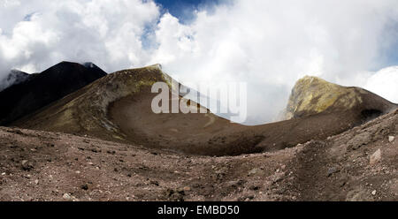 Cratère du sommet de l'Etna Banque D'Images