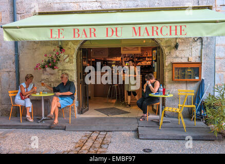 Bar à brantome Perigord Dordogne Aquitaine France Europe Banque D'Images