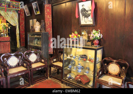 Vietnam, Hoi An, Tan Ky, maison ancienne, de l'intérieur, Banque D'Images