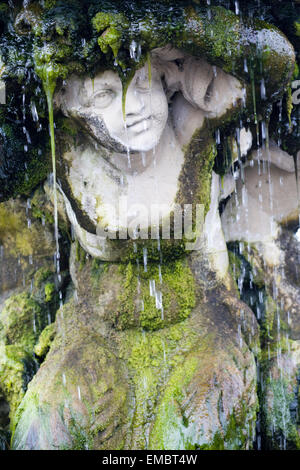 Fontaine décorative dans les algues Banque D'Images