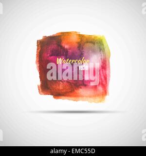 Résumé fond peint à l'aquarelle Illustration de Vecteur