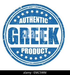 Produit authentique grec stamp Illustration de Vecteur