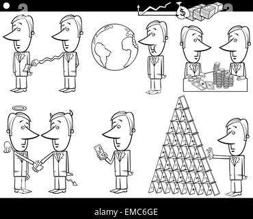 Caricature d'ensemble des concepts et idées Illustration de Vecteur