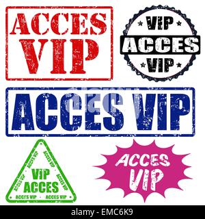 VIP Acces stamps set Illustration de Vecteur