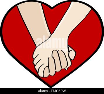 Mains tenant Illustration de Vecteur