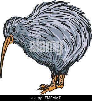 oiseau de kiwi Illustration de Vecteur