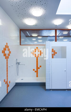 L'Estonie, installations sanitaires d'une école maternelle nouvellement construite Banque D'Images