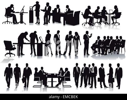 Business people in office Illustration de Vecteur