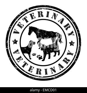 Timbre vétérinaires Illustration de Vecteur