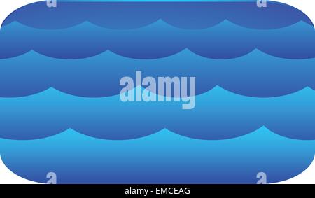 Vagues de la mer Illustration de Vecteur
