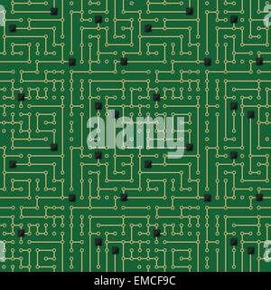 Schéma de circuit d'ordinateur Illustration de Vecteur