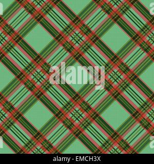 Tissu tartan à carreaux Diagonal seamless texture Illustration de Vecteur