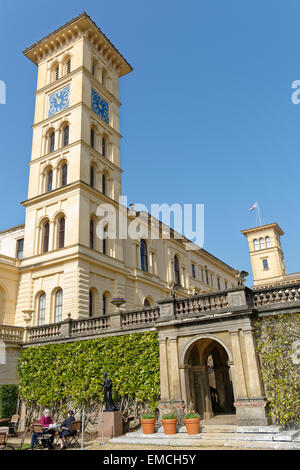 Osborne House, résidence de la reine Victoria, à l'Est Cowes (île de Wight, Angleterre, RU, FR. Banque D'Images